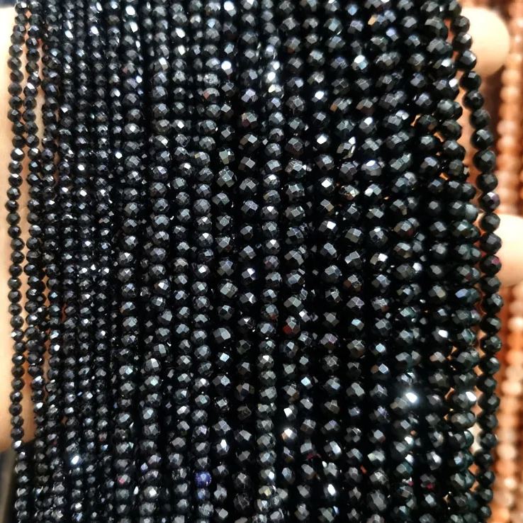 Natural Gemstone 2mm 3mm 4mm Faced Beads Strand