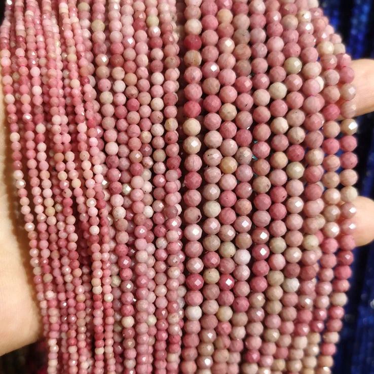 Natural Gemstone 2mm 3mm 4mm Faced Beads Strand