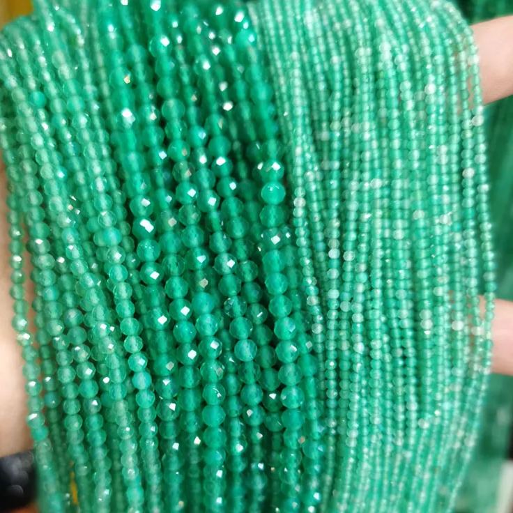 Natural Gemstone 2mm 3mm 4mm Faced Beads Strand