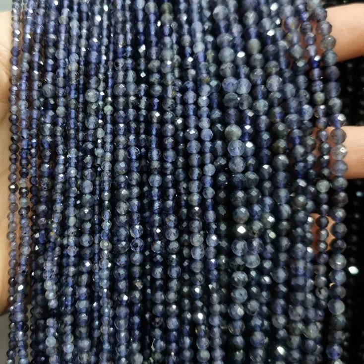 Natural Gemstone 2mm 3mm 4mm Faced Beads Strand