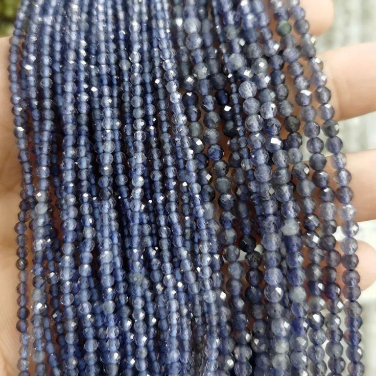 Natural Gemstone 2mm 3mm 4mm Faced Beads Strand