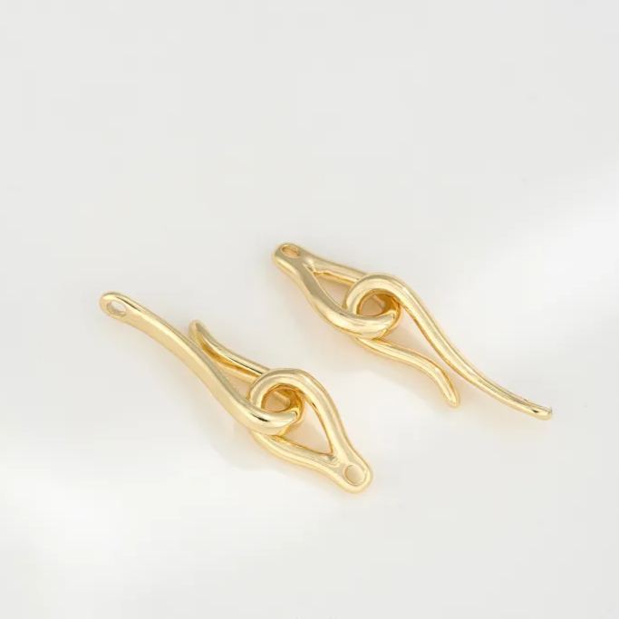 Fishhook Shaped Buckle for Necklace Bracelet Making