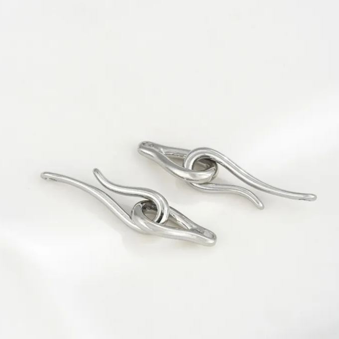 Fishhook Shaped Buckle for Necklace Bracelet Making