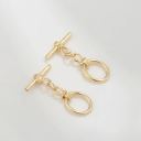 #16 oval knot 14k gold 10*19mm