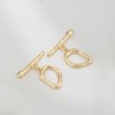 #18 abstract geometry 14k gold 15*20mm