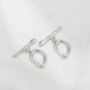#18 abstract geometry platinum 15*20mm