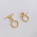 #21 screw thread  14k gold 10mm