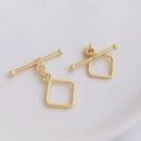 #25 rhombus  14k gold 14*18mm