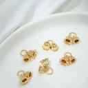 6*7mm&8*8.5mm 1pair 14k gold