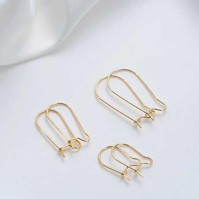 Handmade Titanium Steel U-Shaped Hook Earrings Accessory 1pair