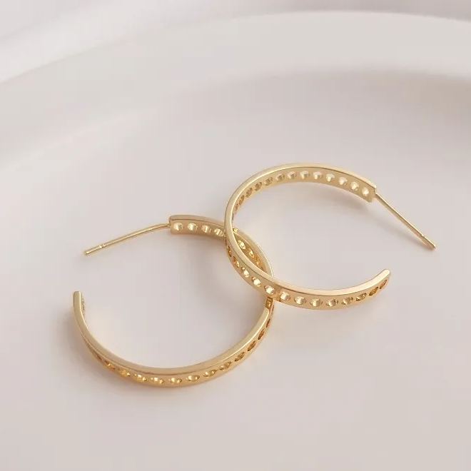 Ornamented Earrings Posts Accessory for Earrings Making