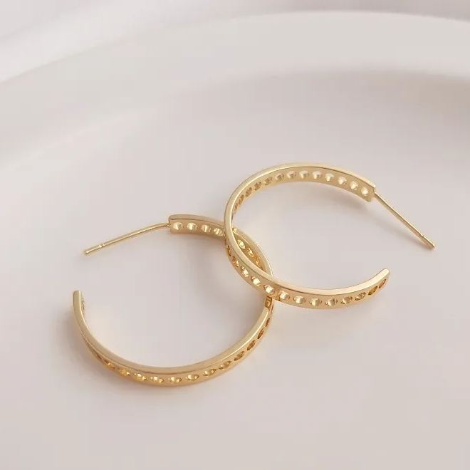 Ornamented Earrings Posts Accessory for Earrings Making