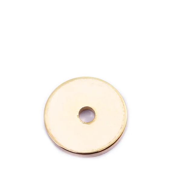 Gold Plated Geometric Sheet Charms 10pcs for Jewelry DIY