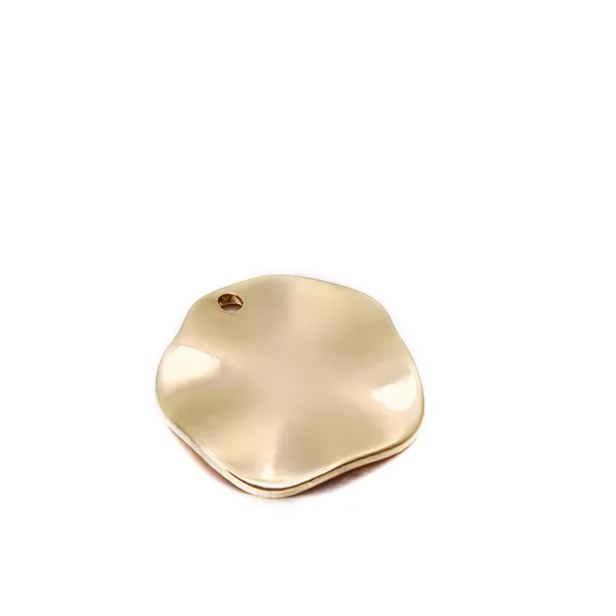 Gold Plated Geometric Sheet Charms 10pcs for Jewelry DIY