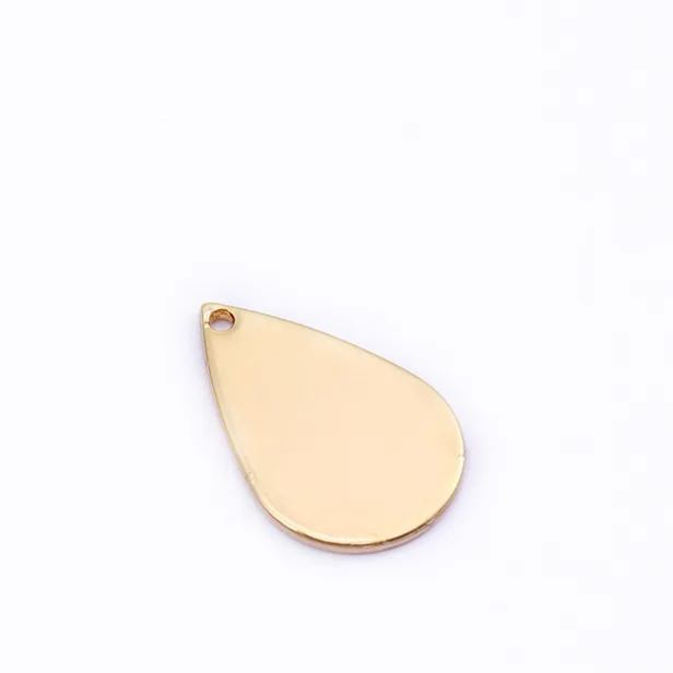 Gold Plated Geometric Sheet Charms 10pcs for Jewelry DIY