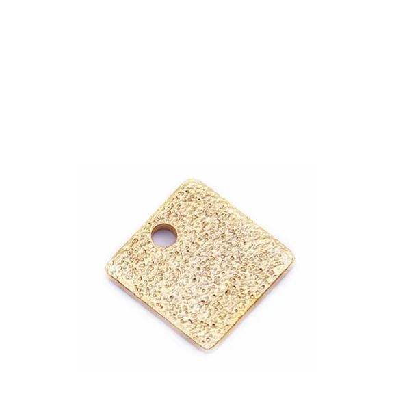 Gold Plated Geometric Sheet Charms 10pcs for Jewelry DIY