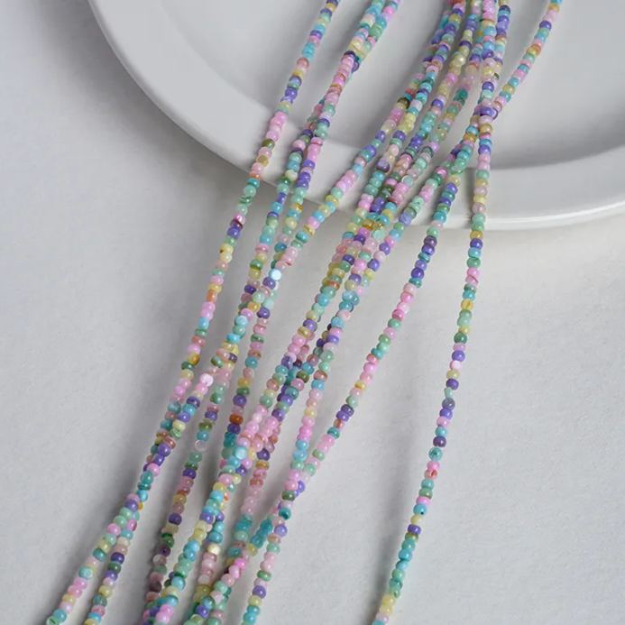 Dyeing Shell Irregular Sead Beads Strand for Jewelry DIY