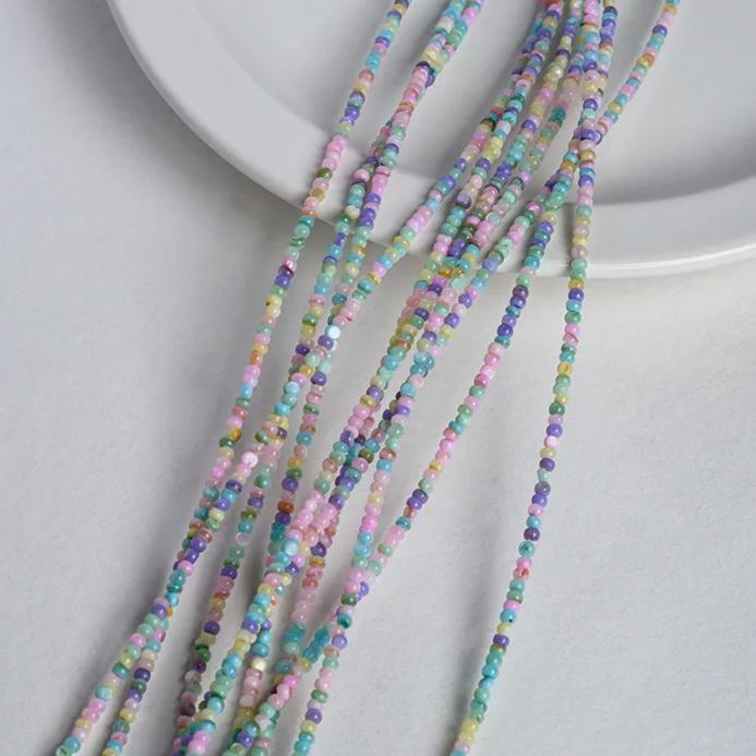 Dyeing Shell Irregular Sead Beads Strand for Jewelry DIY