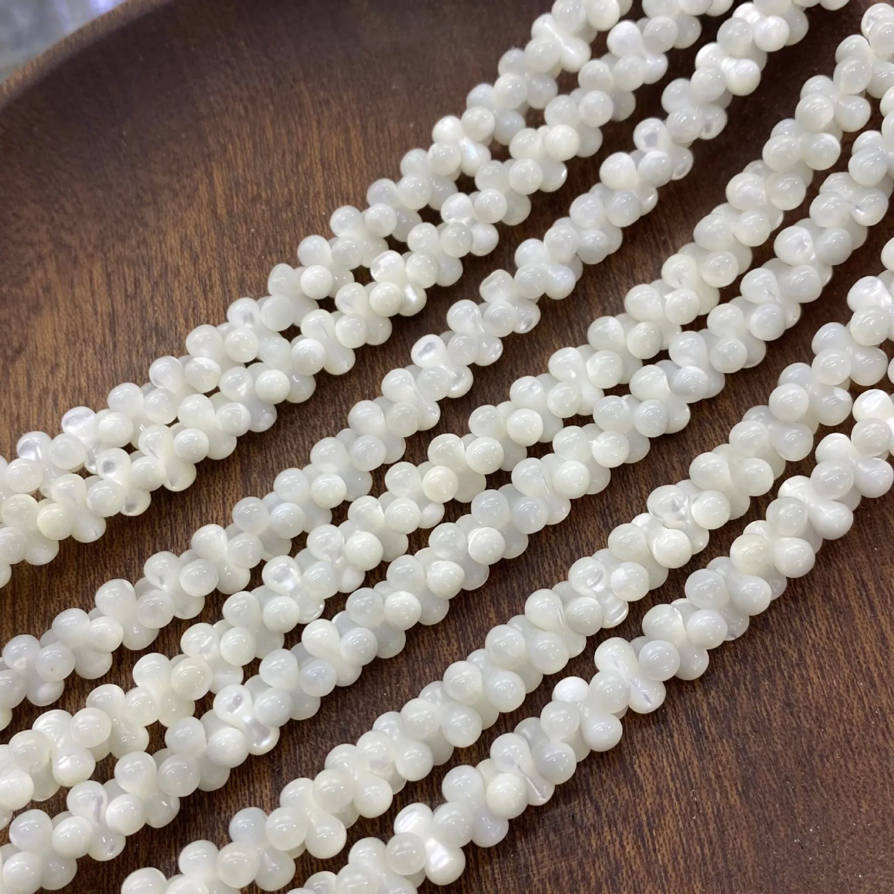 Commercial Trochus 4*8mm Peanut-Shaped Beads Strand 