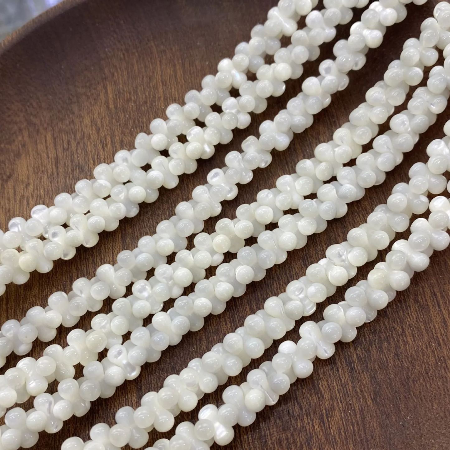 Commercial Trochus 4*8mm Peanut-Shaped Beads Strand 
