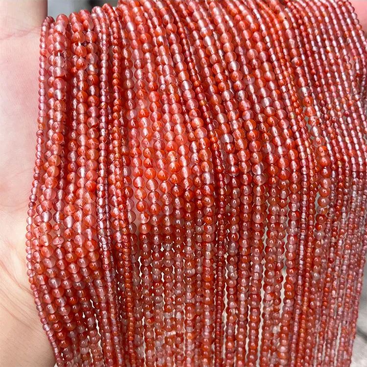 2mm 3mm Mini Natural Gemstone Round Beads Strand