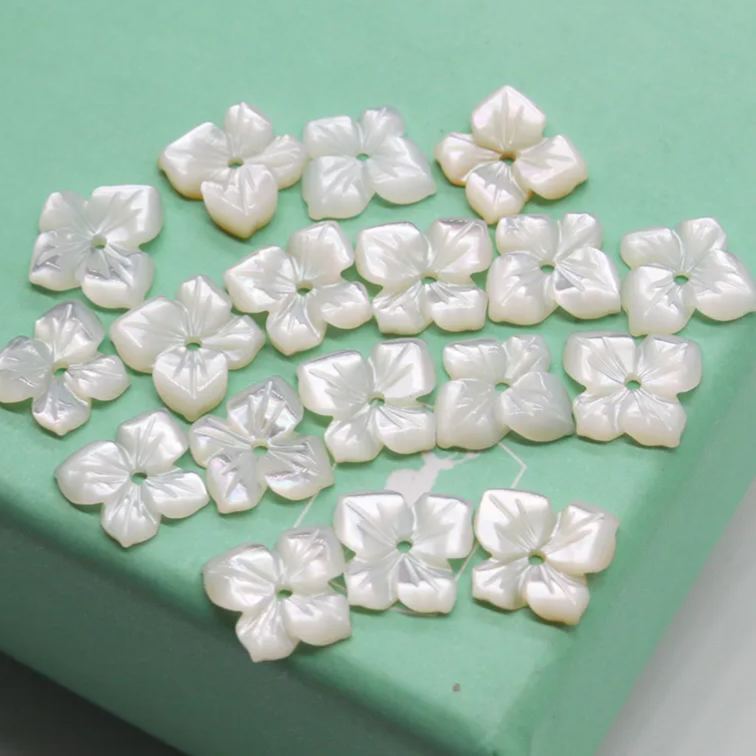 Flowers Carved from Natural Shell 1 Piece