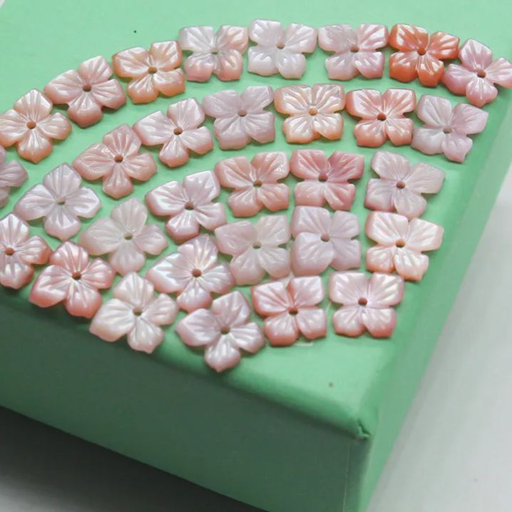 Flowers Carved from Natural Shell 1 Piece