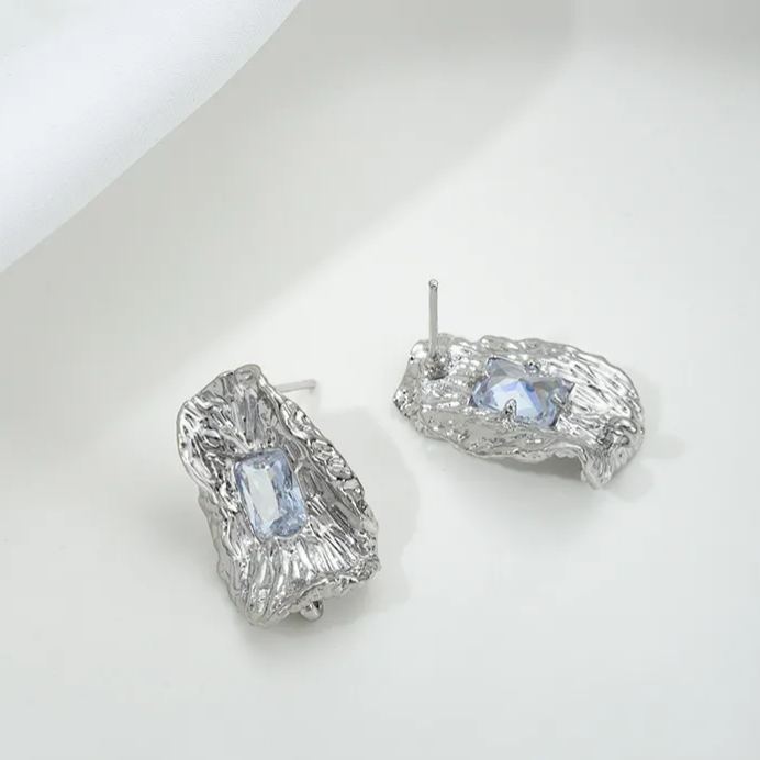 Ornamented Earrings Posts Accessory for Earrings Making