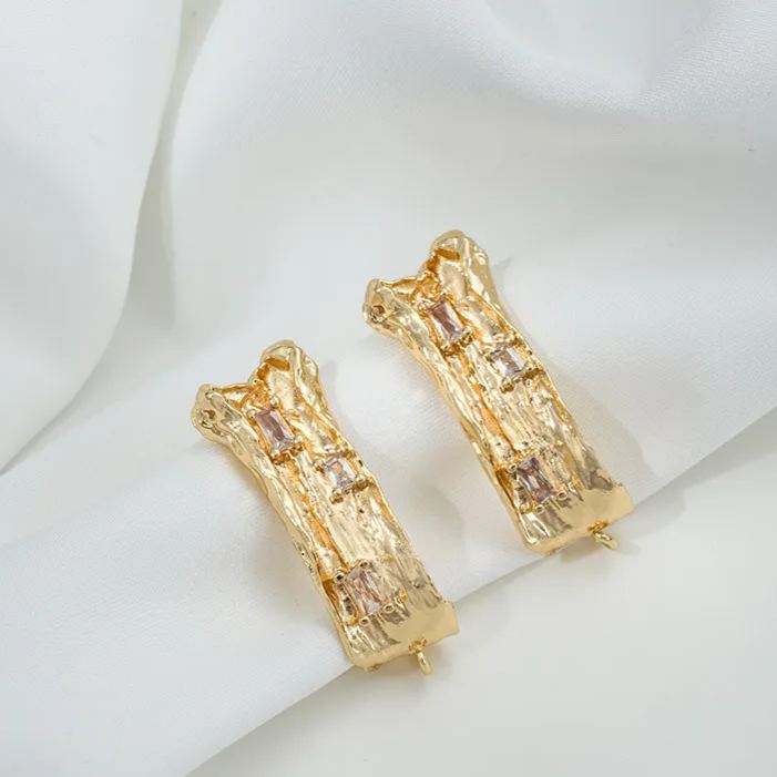 Ornamented Earrings Posts Accessory for Earrings Making