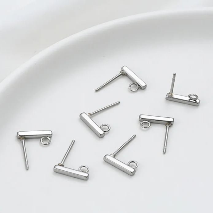 Titanium Steel Earrings Post Earrings Hooks Accessory 1 Pair