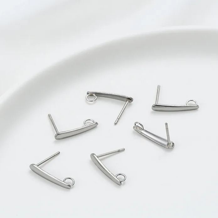 Titanium Steel Earrings Post Earrings Hooks Accessory 1 Pair