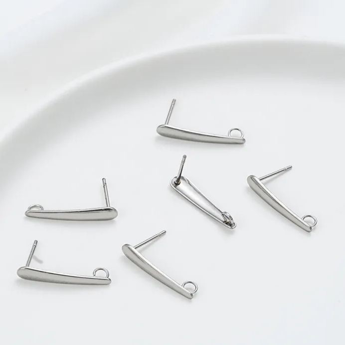 Titanium Steel Earrings Post Earrings Hooks Accessory 1 Pair