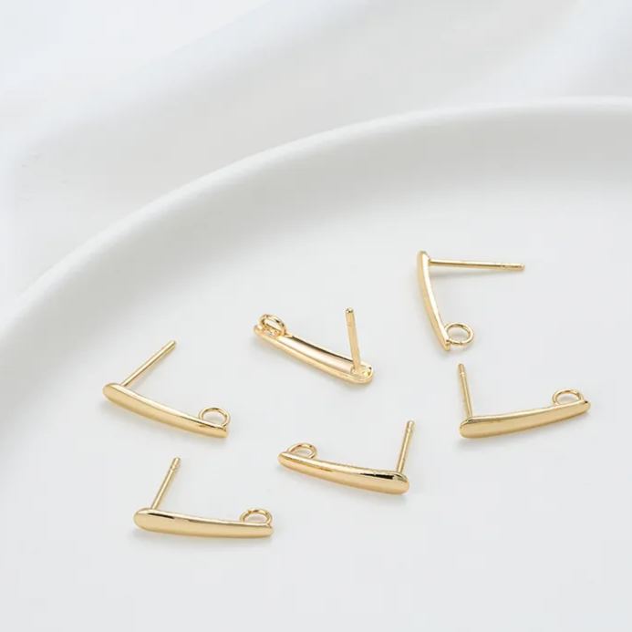 Titanium Steel Earrings Post Earrings Hooks Accessory 1 Pair