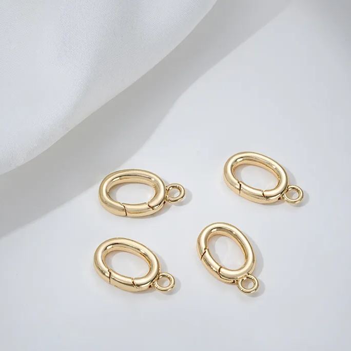 Gold Plated Multiple Shape Spring Buckle Lobster Buckle for Jewelry DIY