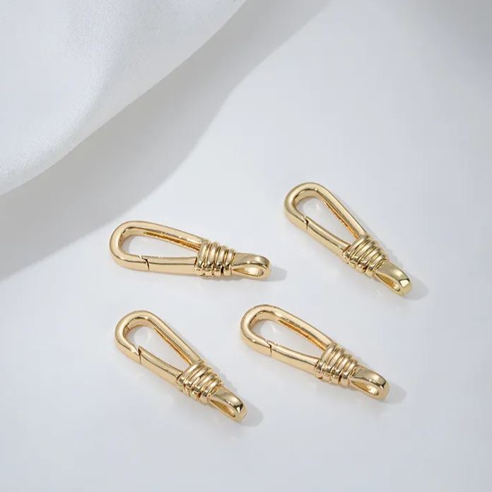 Gold Plated Multiple Shape Spring Buckle Lobster Buckle for Jewelry DIY