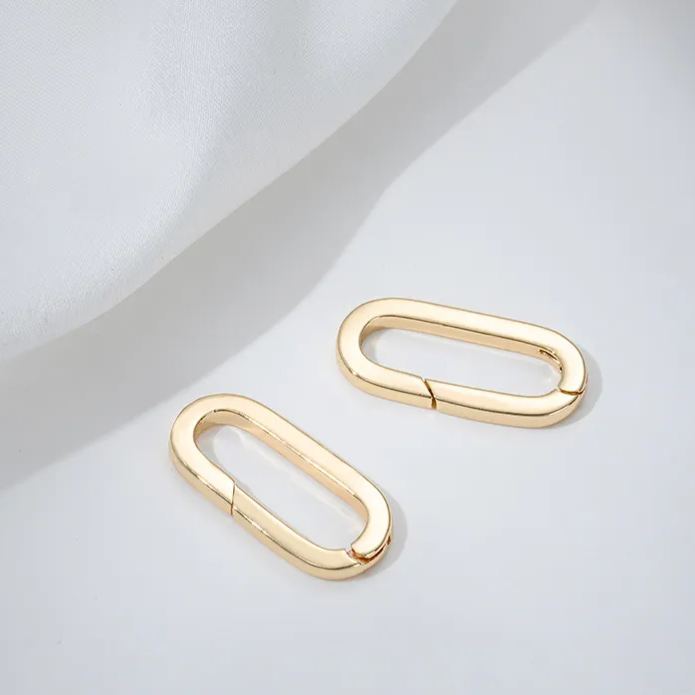 Gold Plated Multiple Shape Spring Buckle Lobster Buckle for Jewelry DIY