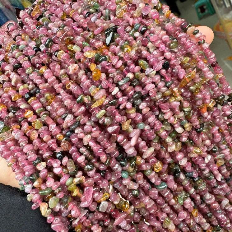 3-8mm Real Natural Gemstone Irregular Raw Stone Beads Strand