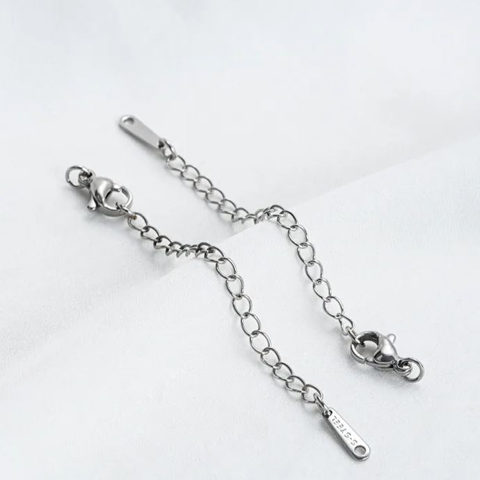Titanium Lobster Clasp with 5cm Extension Chain Multiple Style