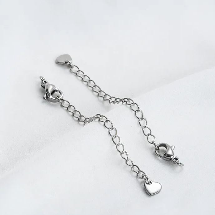 Titanium Lobster Clasp with 5cm Extension Chain Multiple Style