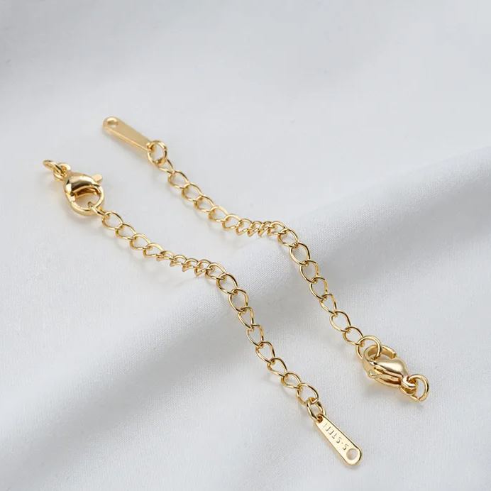 Titanium Lobster Clasp with 5cm Extension Chain Multiple Style