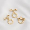 #27  bowknot  14k gold  11mm