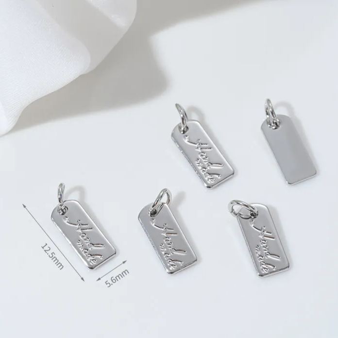 14k Gold Lettered Charm Pendant for Jewelry DIY Multiple style