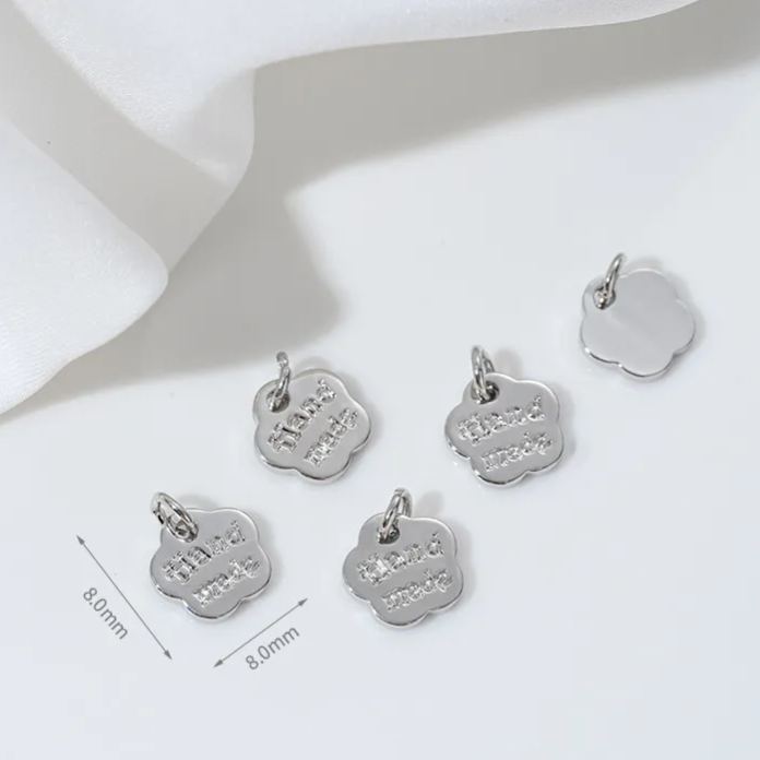 14k Gold Lettered Charm Pendant for Jewelry DIY Multiple style