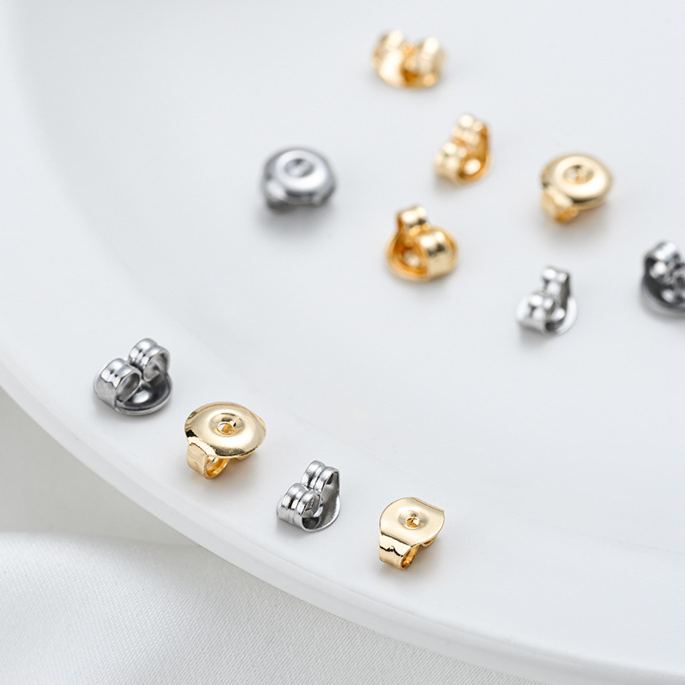 Titanium Steel Butterfly Earring Backs Hypoallergenic 5Pairs 