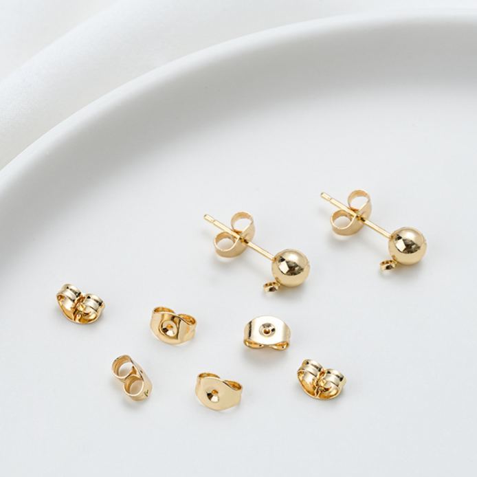 Titanium Steel Butterfly Earring Backs Hypoallergenic 5Pairs 