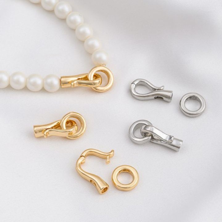 Fishhook Shaped Buckle for Necklace Bracelet Making