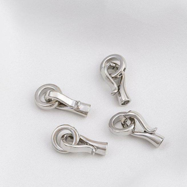 Fishhook Shaped Buckle for Necklace Bracelet Making