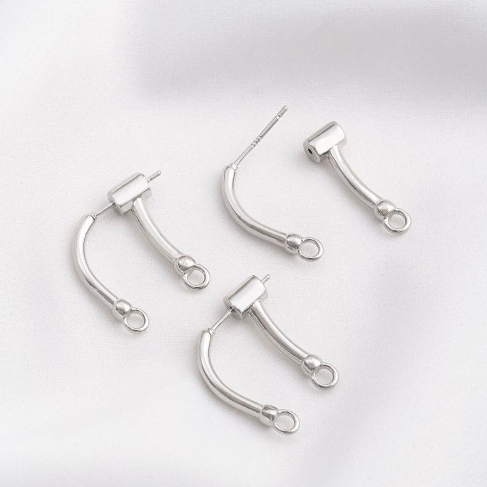 Ornamented Earrings Posts Accessory for Earrings Making