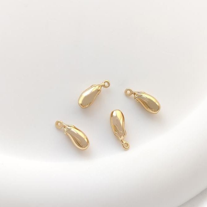 Gold Plated Pastoral Style Fruit and Vegetable Pendant Jewelry Charms for DIY