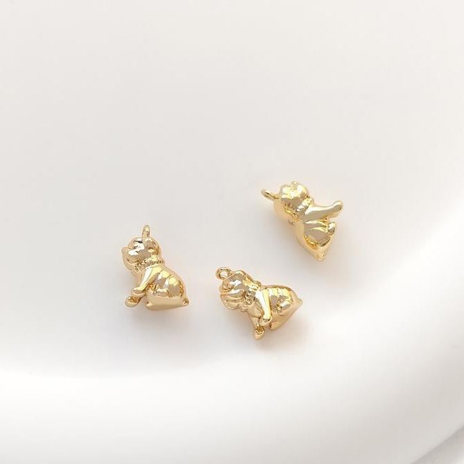 Gold Plated Pastoral Style Fruit and Vegetable Pendant Jewelry Charms for DIY